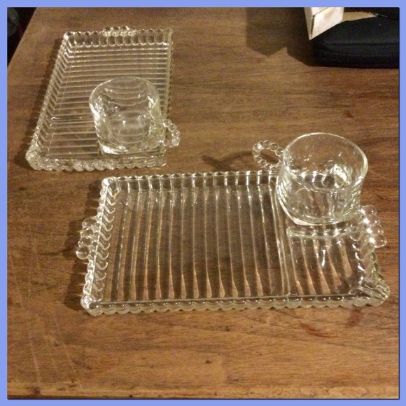 1950s Hazel Atlas pair of 2pc Set - Picture 2 of 10